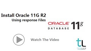 install oracle 11G R2 from response files [upl. by Enaillil]