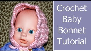 Easy Crochet Baby Bonnet Tutorial for Beginners  Crochet StepbyStep Guide Part 3 [upl. by Trawets836]