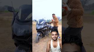 Bike ka oil se bina tilli ke aang laga diya fire superbike shortsfeed react [upl. by Kred]