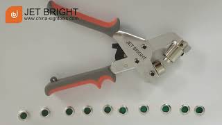 Eyelet Pliers Grommet Pliers For PVC BannerChina JET BRIGHT [upl. by Yeltnarb]