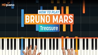 How to Play quotTreasurequot by Bruno Mars Older Lesson  HDpiano Part 1 Piano Tutorial [upl. by Lahcym]