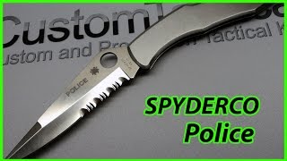 Spyderco Police C07 Stainless Steel Original Knife Review [upl. by Niajneb]