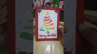 Diy easy Christmas card diy christmas craft cards easycraft diycrafts shorts [upl. by Netsoj95]