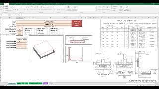 EXCEL PARA CALCULAR VOLUMEN DE ACERO CONCRETO Y CIMBRA DE ZAPATAS [upl. by Ronda]