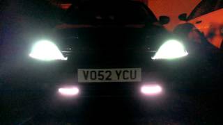 8000k HIDs Vauxhall Corsa C Dipped Beam Headlights [upl. by Bainbridge]