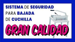 👍 Guillotina PROFESIONAL de papel manual con mesa PMA 430 Basic [upl. by Eceinhoj]