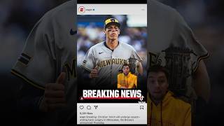 Christian Yelich will undergo back surgery sportsnews mlbbaseball christianyelich millwaukee [upl. by Corbin]