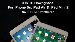 How to Downgrade iPhone 5s iPad air amp Mini 2 to iOS 1033 [upl. by Nosaes566]