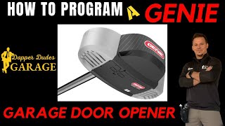 Programming a Genie garage door opener [upl. by Esital]