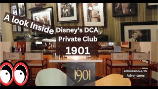 Disneys 1901 take a look inside The Private Lounge of DCA  DCA Club 33 Disneyland [upl. by Ialocin]