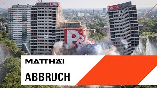 Abbruch bei MATTHÄI  Sprengung quotWeißer Riese IIquot in Duisburg  arte Doku [upl. by Yntruoc]