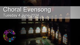 Choral Evensong  Tuesday 4 June 2024  Chester Cathedral [upl. by Goodyear]