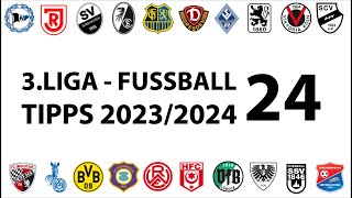 FussballTipps 3Liga  24Spieltag  Saison 20232024 [upl. by O'Hara]