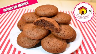 Galletas de chocolate SIN MANTECA fáciles y rapidas [upl. by Lucchesi]