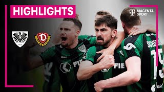 SC Preußen Münster  Dynamo Dresden  Highlights 3 Liga  MAGENTA SPORT [upl. by Notsur]