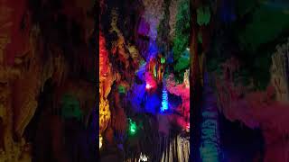 Inside Meramec Caverns Stanton Missouri nature adventure stalactites patriotic rockformation [upl. by Nyleikcaj902]