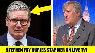 FED UP Stephen Fry Turns amp Brands Starmer A DISASTER In Live Tv Interview [upl. by Ahsoik]