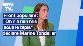 Nucléaire dette Nouveau Front populaire linterview de Marine Tondelier en intégralité [upl. by Franciskus516]