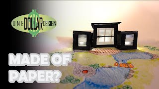 USING ONLY PAPER  One Dollar Design Challenge [upl. by Vevay936]