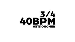 40 BPM Metronome 34 [upl. by Aicia]