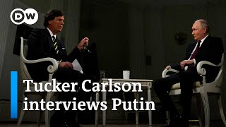 Key takeaways from Tucker Carlsons interview with Russias Putin  DW News [upl. by Kunz561]