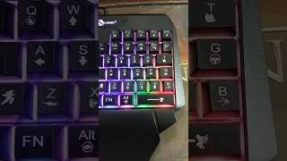 Single handed Rgb Keyboard For Pubg and free fire Gaming Keyboards [upl. by Tama157]