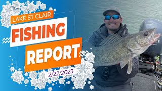 Lake St Clair Ice Fishing Report 2222023 [upl. by Sholes989]