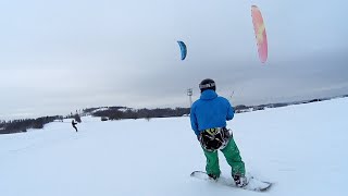 Snowkiting Olpe 012024 [upl. by Nnayd704]