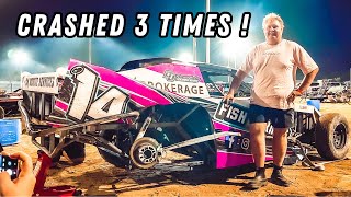 How did he destroy his racecar GLADSTONE SPEEDWAY AMCA SERIES [upl. by Atte]