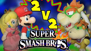 ABM Super Smash Bros Wii U Match Mario amp Peach vs Bowser amp Bowser Jr  HD [upl. by Hortense]