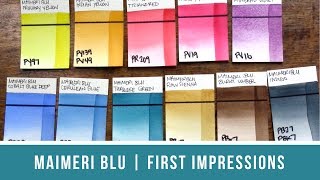 MaimeriBlu Watercolor Review  First Impressions [upl. by Aicilef192]