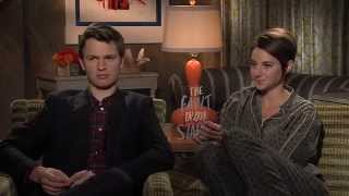 Shailene Woodley and Ansel Elgort Interview  The Fault in Our Stars [upl. by Elitnahc]