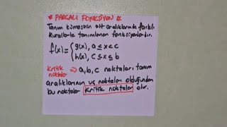 26FONKSİYONLAR ●PARÇALI FONKSİYON TANIMI fonksiyonlar fonksiyonlar [upl. by Aspia]