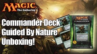 MTG  Guided By Nature Commander Deck 2014 Unboxing amp Review [upl. by Elwin25]