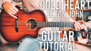 Cold Heart Elton John Dua Lipa Guitar  Cold Heart Guitar  Guitar Lesson 920 [upl. by Eirffej]