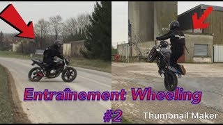 ENTRAINEMENT WHEELING EN 50 CC  2 UN GENOU SUR LA CELLE [upl. by Yvonne479]