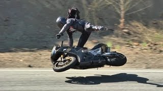 Crazy Highside Motorcycle Crash [upl. by Gnilhsa40]