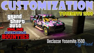 Declasse Yosemite 1500 Customization  Bottom Dollar Bounties Update  GTA Online [upl. by Geordie362]