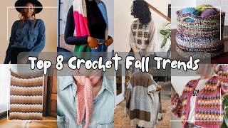 What to Crochet for Fall 2023  Top Trends in Home  Wardrobe [upl. by Adraynek]