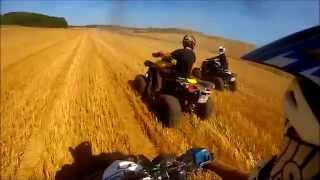 Renegade 1000 vs Raptor 700 vs KFX 700 vs Grizzly 700 field race [upl. by Merridie]