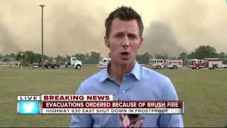 Hundreds of evacuations ordered because of brush fire [upl. by Ettena775]