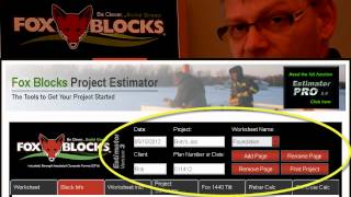 Fox Block EstimatingOn Line Version Insulated Concrete Form takeoffswmv [upl. by Narcissus]