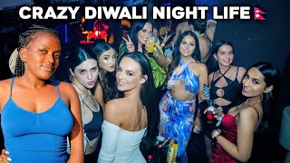 Wild Diwali Night Life Celebrations In Nepal Kathmandu [upl. by Earley]