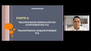 PARTE 6 AULA 1 DE 2 TRANSTORNOS DISSOCIATIVOS CONVERSIVOS [upl. by Anidan]