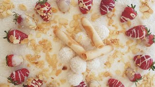 كيك بدون فرن رافاالو  Raffaello Cake NO BAKE [upl. by Kelsi]