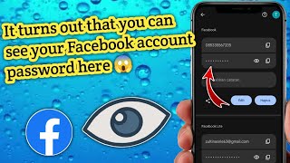 How to View Forgotten Facebook Account Password [upl. by Sewole]