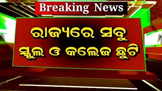 ସ୍କୁଲ ଓ କଲେଜ ଛୁଟିକୁ ନେଇ ଆସିଲା ବଡ଼ ସୂଚନା  School College Holiday News Odisha [upl. by Togram]