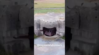 Original WW2 gun inside M272 casemate at LonguessurMer Normandy ww2 dday80 normandy history [upl. by Hudgens]