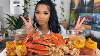 SEAFOOD BOIL MUKBANG  She’s baccck 😜 [upl. by Coleville]