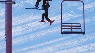 People Falling Off Ski Lifts Compilation Part 2 [upl. by Nealey]